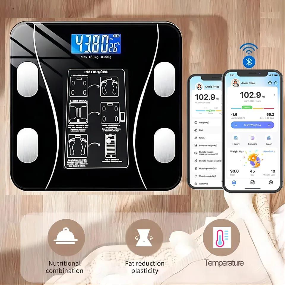 Intelligent Bluetooth BMI Body Weighing Scale