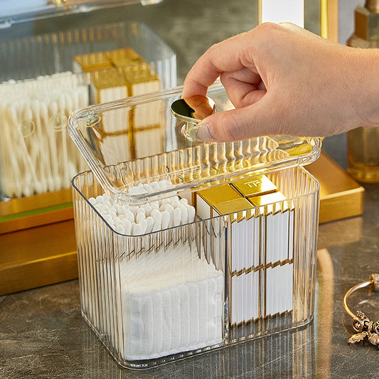 3 compartment Acrylic earbud organizer