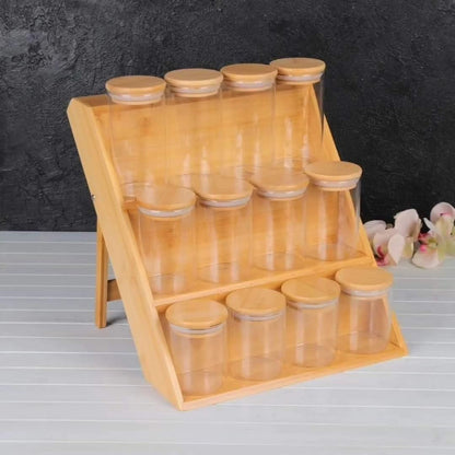 3 Tier Bamboo Spice Rack