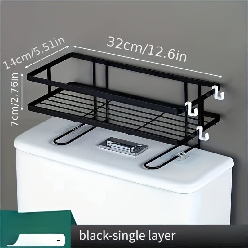 Single layer Over the toilet rack/shelf bathroom