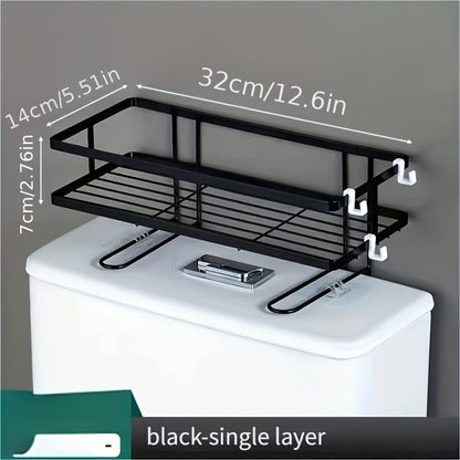 Single layer Over the toilet rack/shelf bathroom
