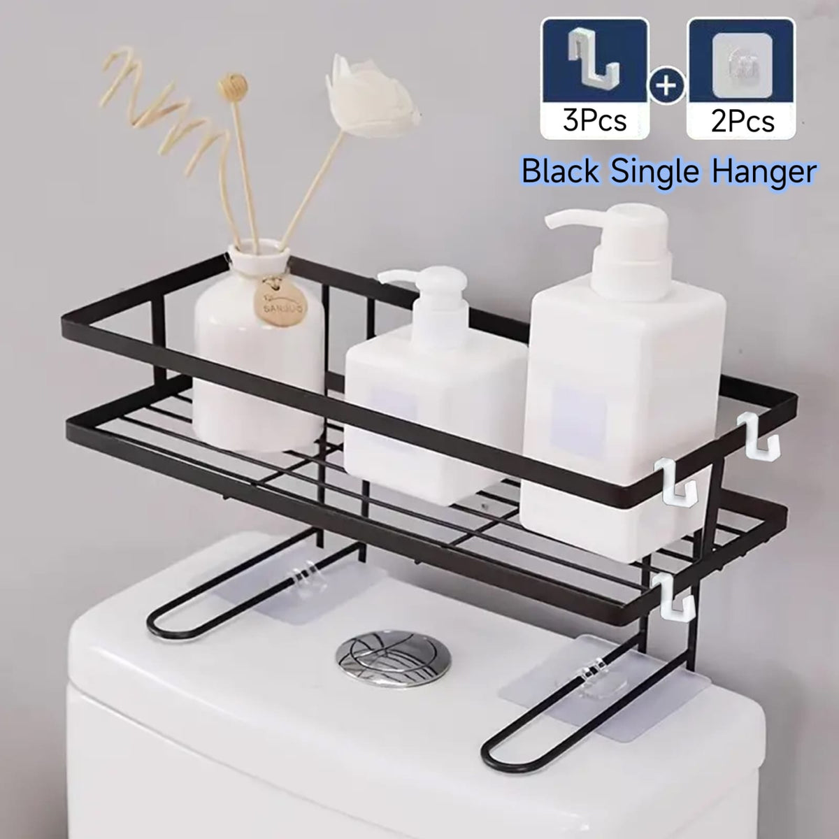 Single layer Over the toilet rack/shelf bathroom