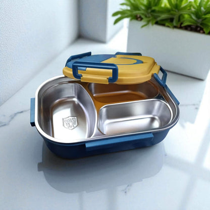 3-Compartment Stainless Steel Lunch Box
