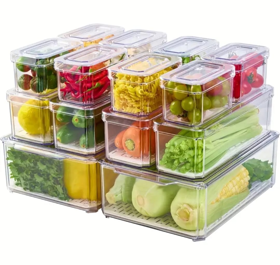 14pcs stackable Fridge storage organizers