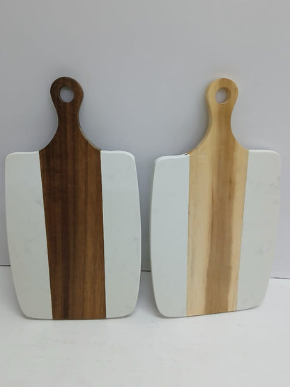 CUTTING MARBLE BOARD STONE + ACACIA or SERVING tray