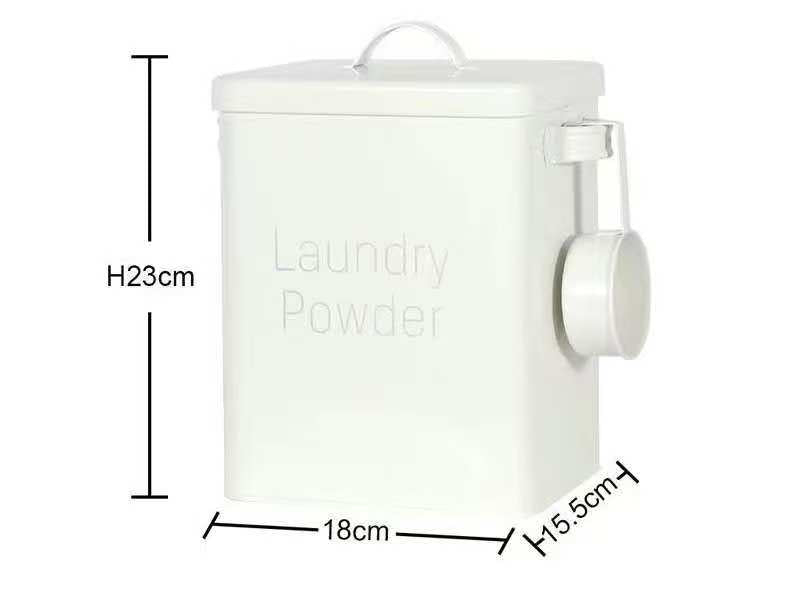 Alloy laundry powder tin