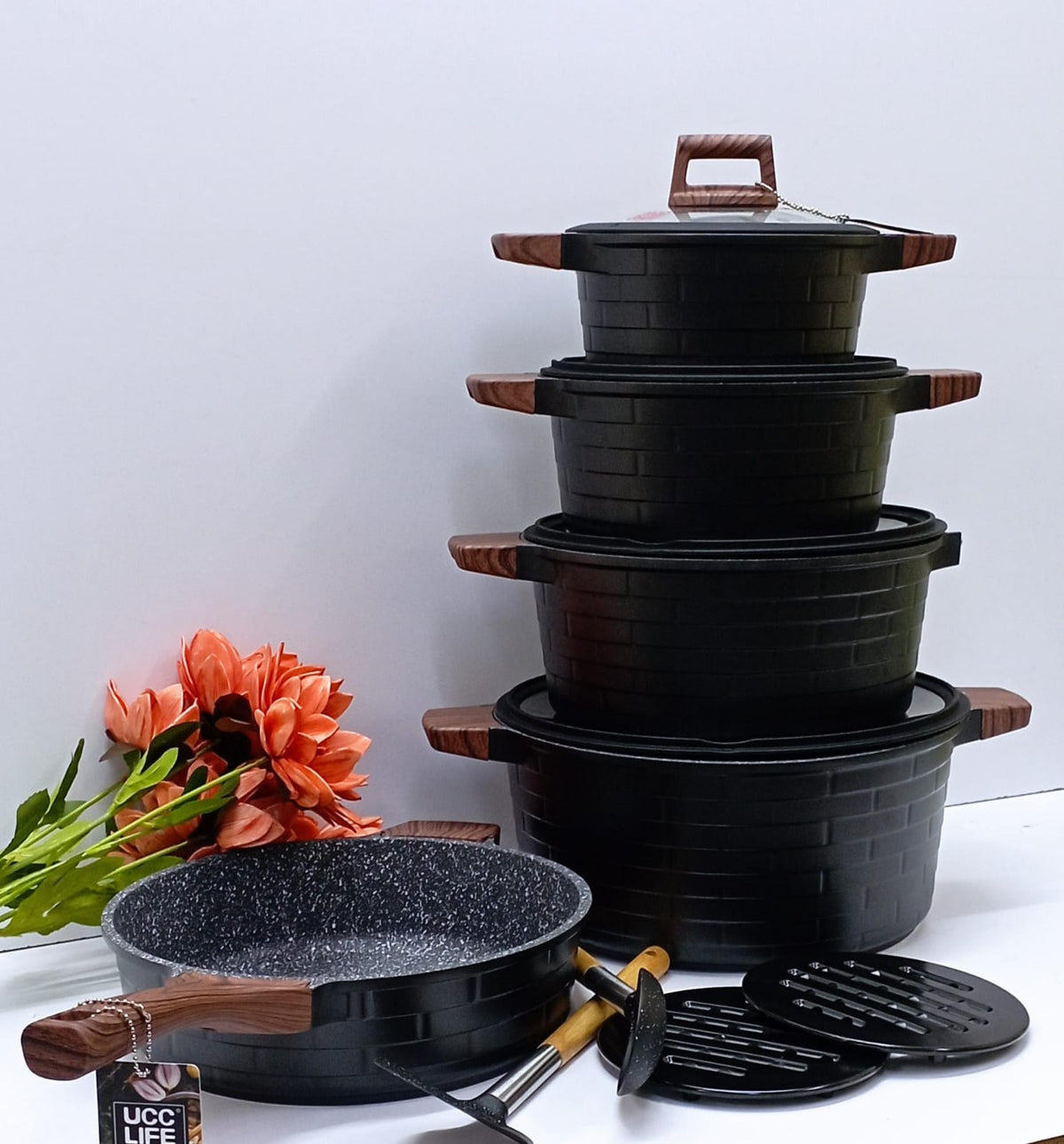 13 pcs Granite Coating Cookware Set