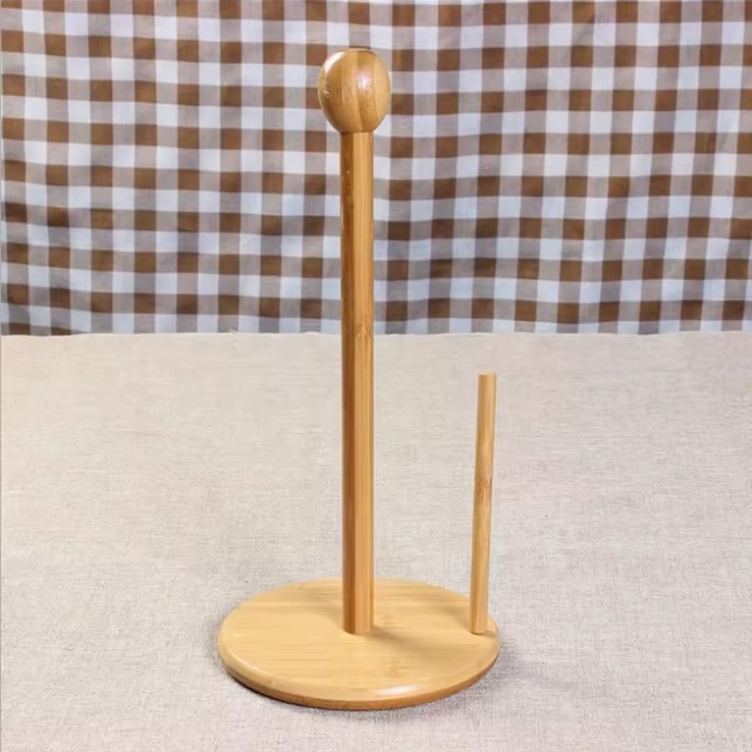 Bamboo Wood Tissue Holder