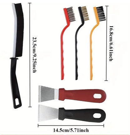 7pcs Wire Brush & Scraper Cleaning Set