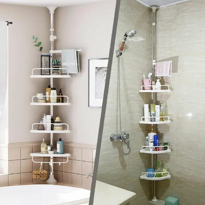Adjustable Bathroom Corner Storage Shelf