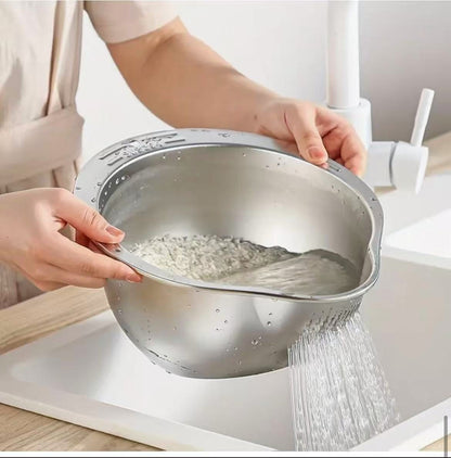 Stainless steel strainers and Colanders