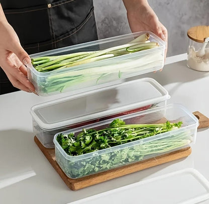 Refrigerator herb storage boxes/ fresh keeping crisper organizer with lid