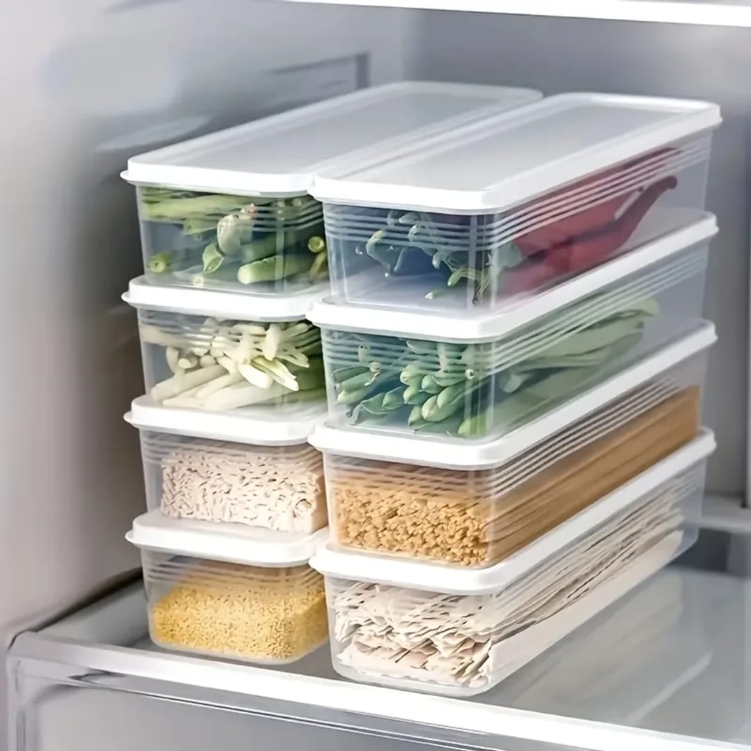 Refrigerator herb storage boxes/ fresh keeping crisper organizer with lid