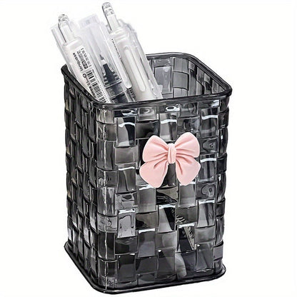 Acrylic makeup brushes storage /desk organizer