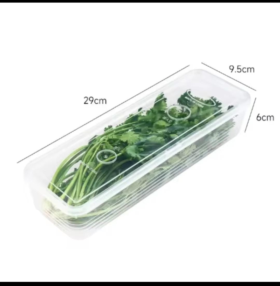 Refrigerator herb storage boxes/ fresh keeping crisper organizer with lid