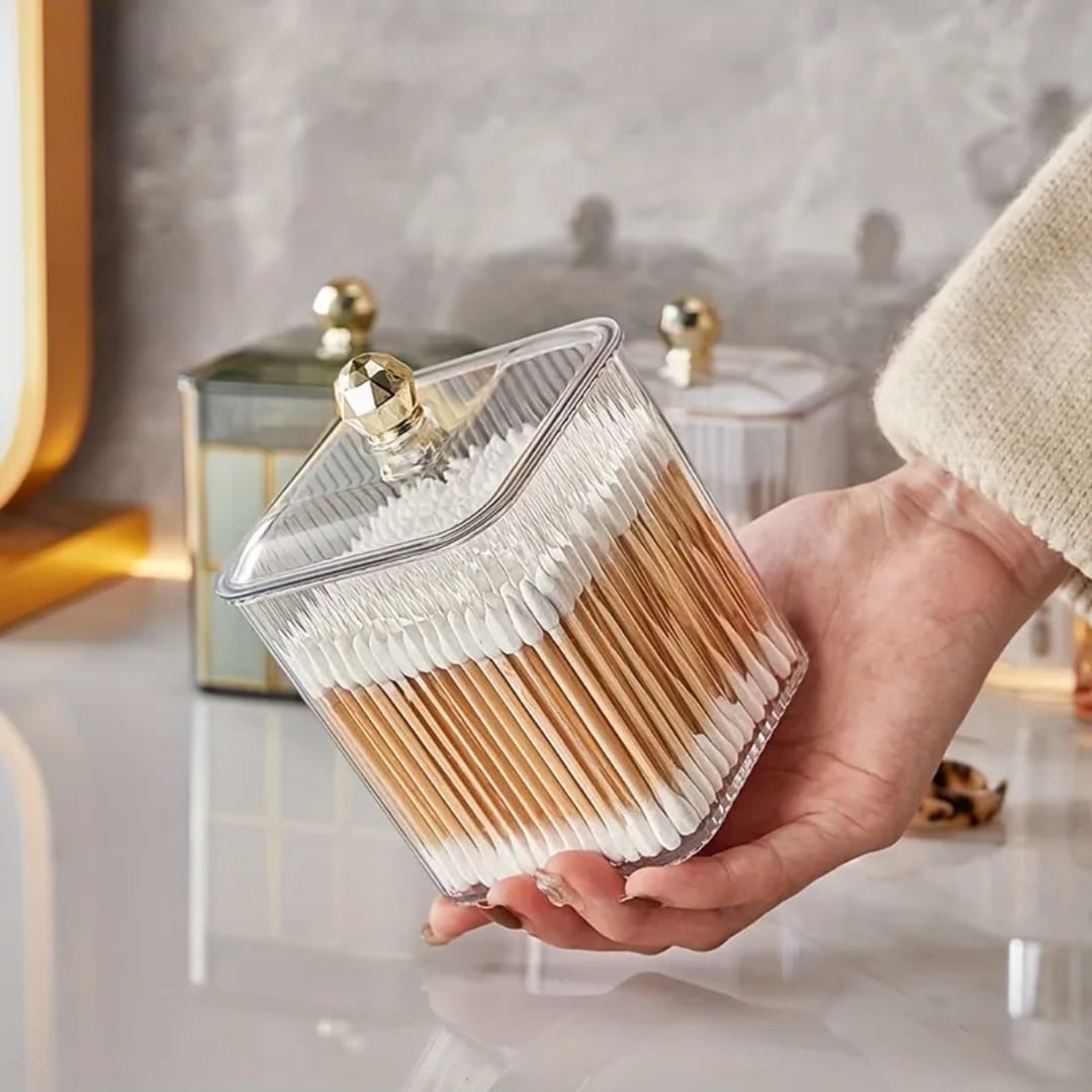 Cotton swab storage box