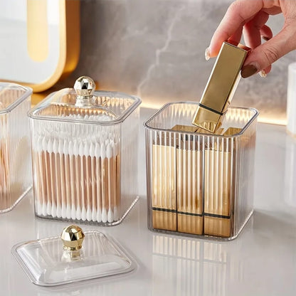 Cotton swab storage box