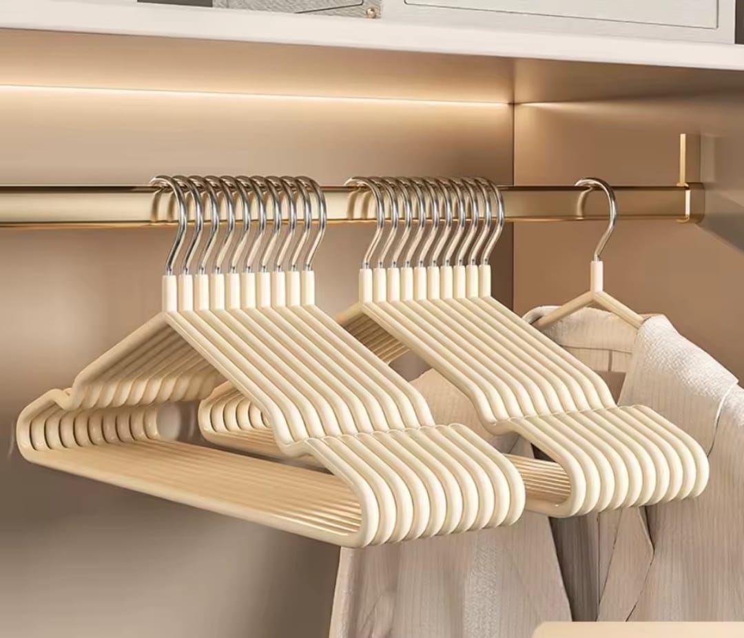 10pcs clothes hangers with antislip stainless steel hook