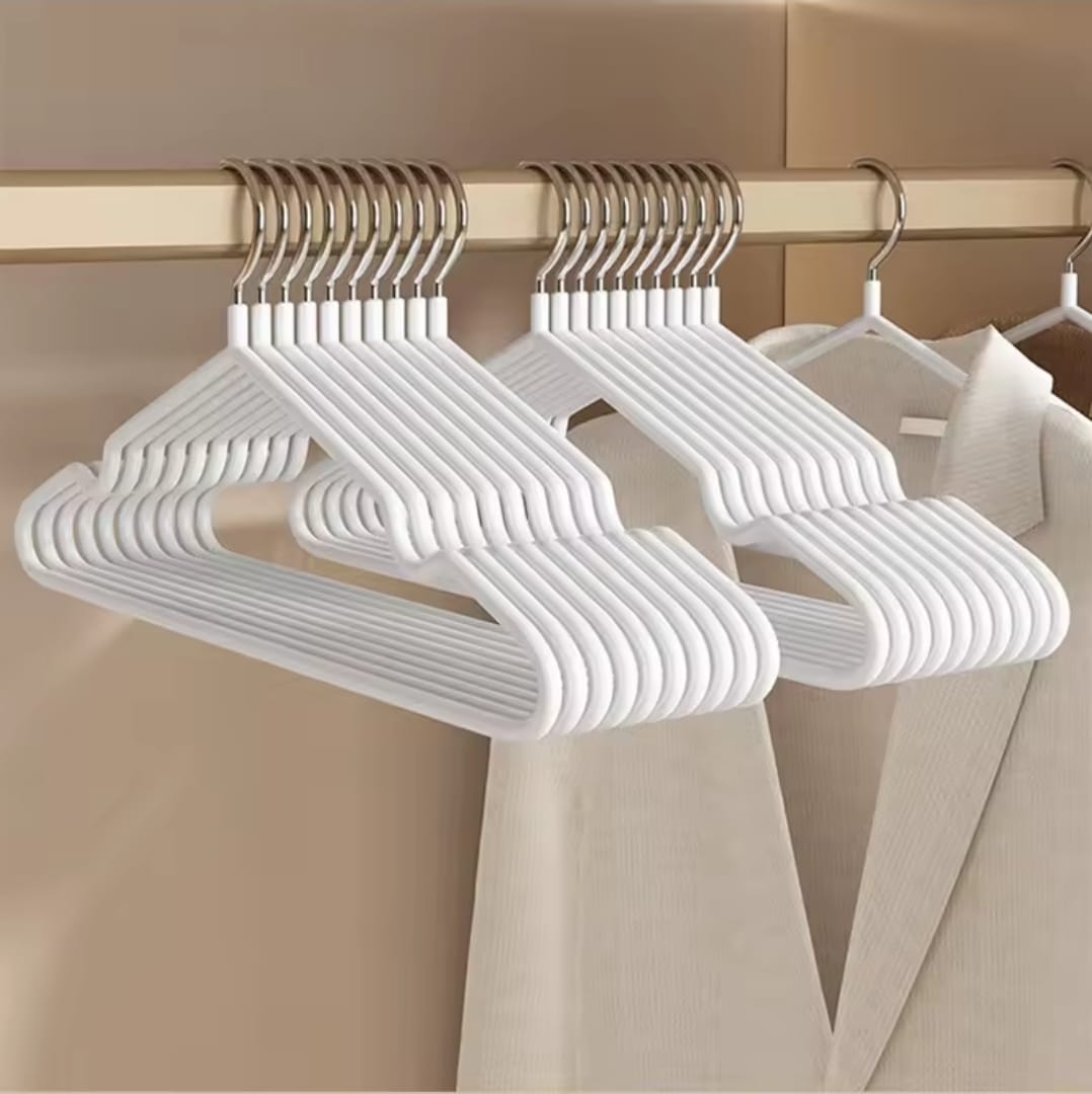 10pcs clothes hangers with antislip stainless steel hook