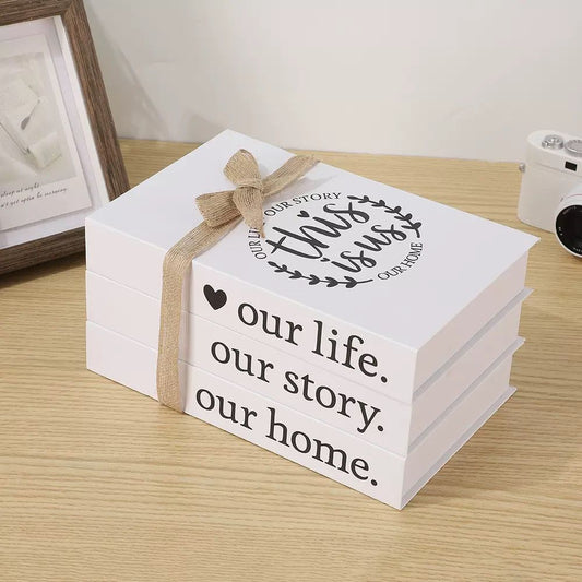 3pc Decor books for modern home decor