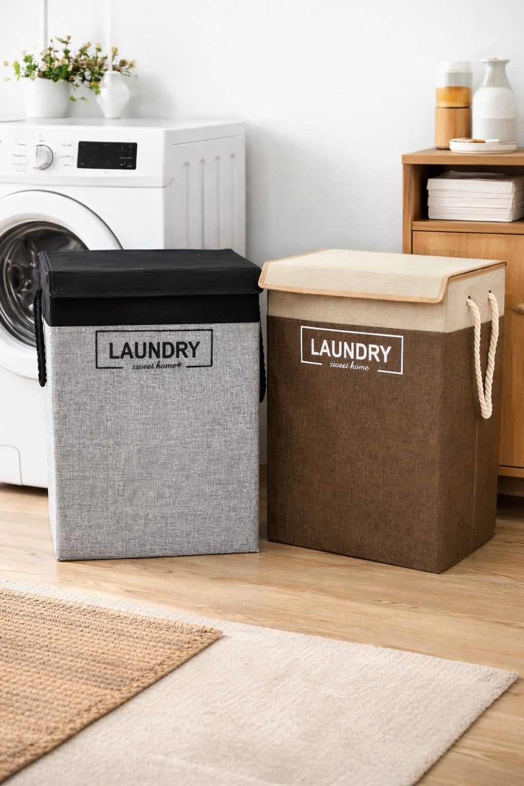 Foldable Laundry Basket With Lid