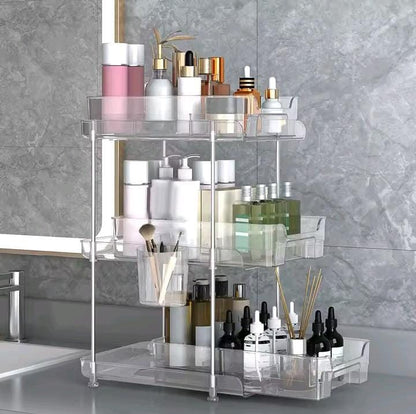 3 layer make up organizer
