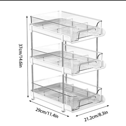 3 layer Multifunctional storage rack/spice rack