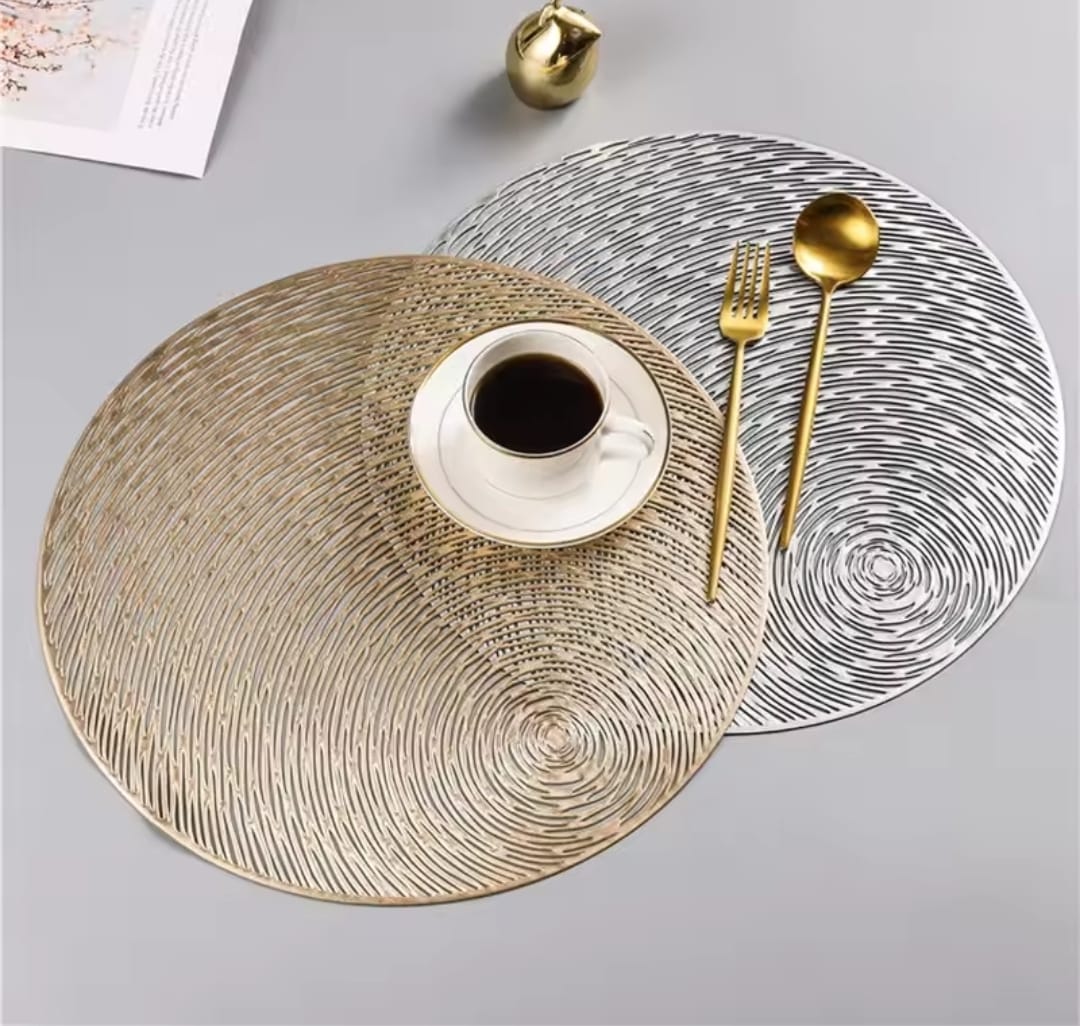 6 pcs Nordic Hollow PVC Table Mat