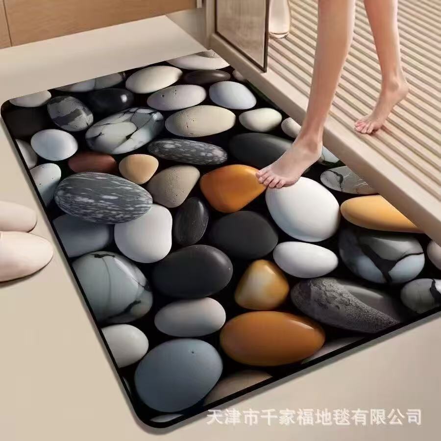 Big Size Absorbent Bathroom / Door Mat