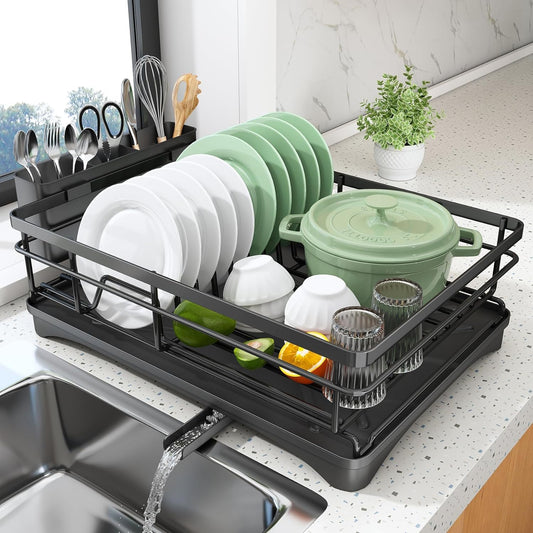 All-in-1 Single Layer Over-the-Sink Dish Drainer