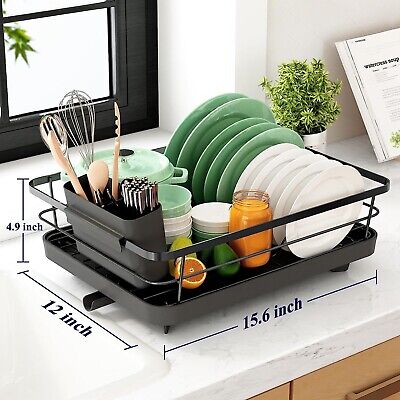 All-in-1 Single Layer Over-the-Sink Dish Drainer