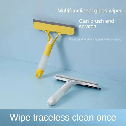 3-in-1 Car Spray Glass Double Sided Wiper Spray Window Squeegee