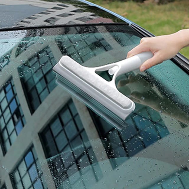 3-in-1 Car Spray Glass Double Sided Wiper Spray Window Squeegee
