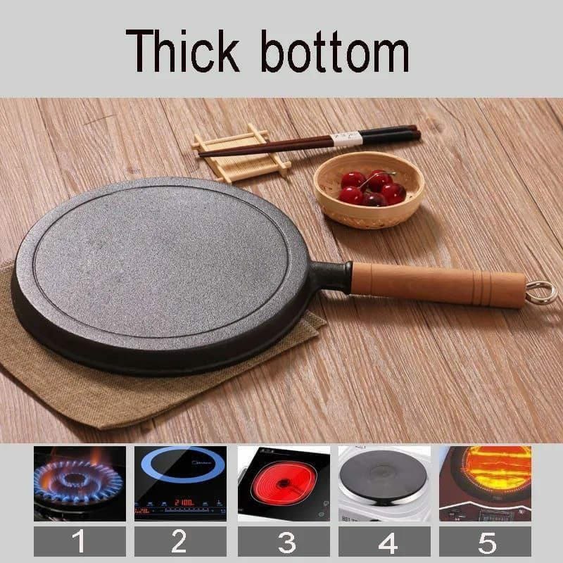 Thickened cast iron chapati pan 