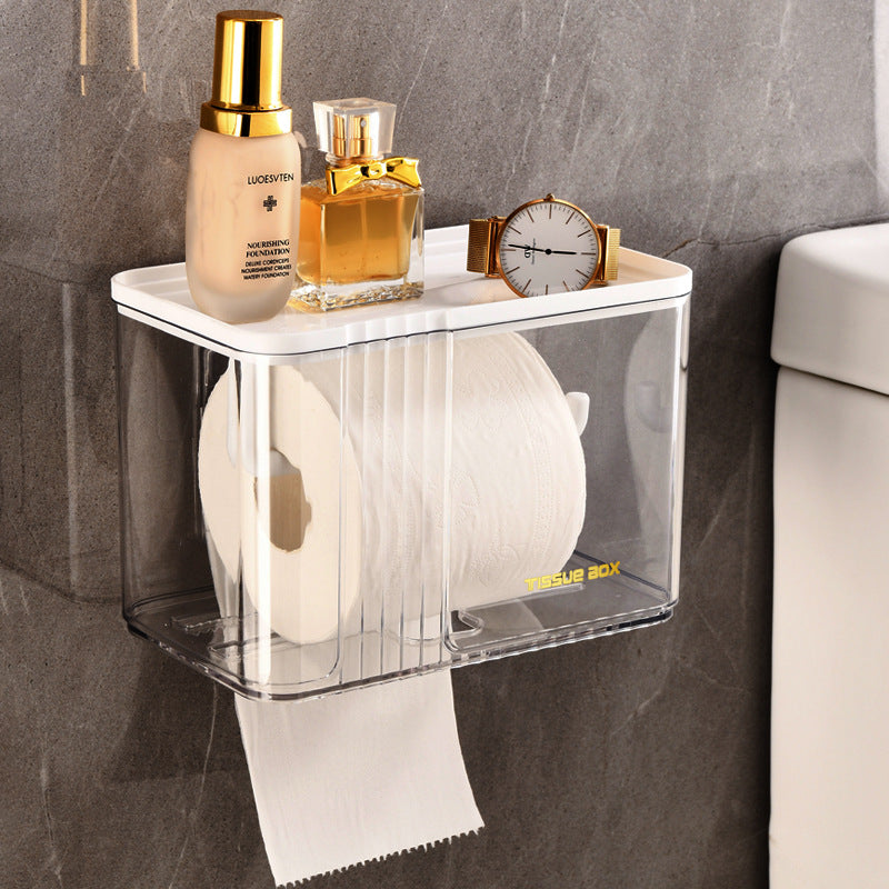 Wall mounted tissue holder
