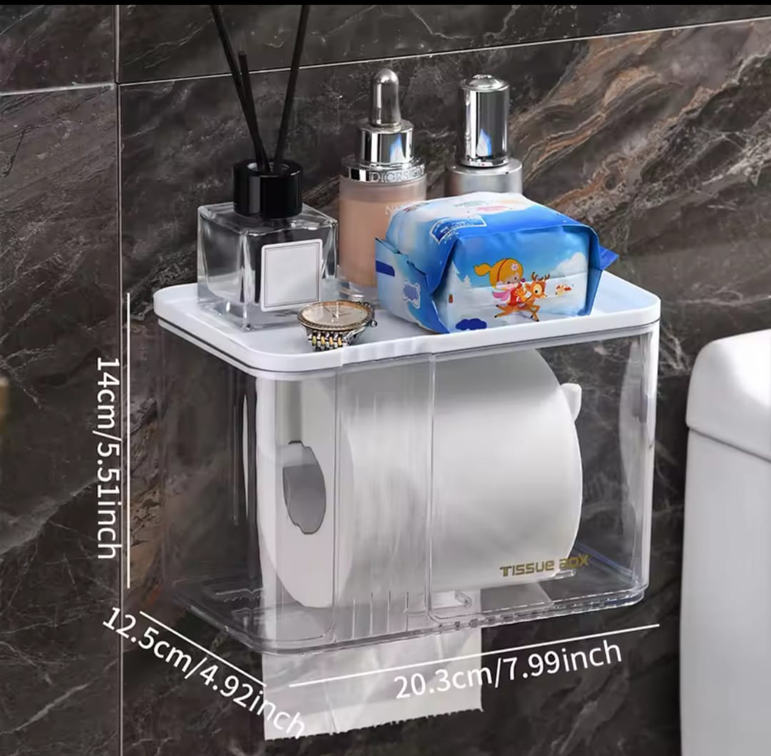 Wall mounted tissue holder