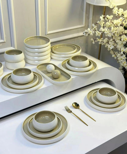 Elegant European Double Glaze Porcelain Dinner set 