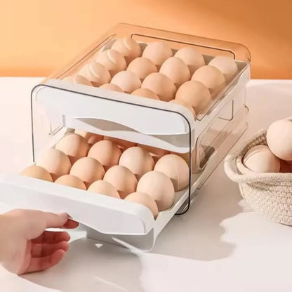 Double layered Acrylic Egg storage tray