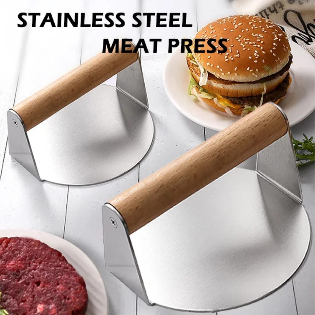 Heavy duty round stainless steel Chapati spinner\burger press 