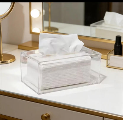 Modern design Transparent acrylic serviettes holder.