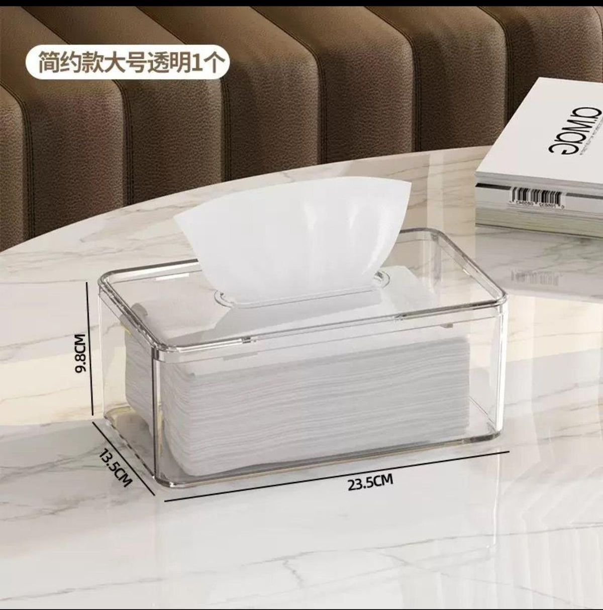 Modern design Transparent acrylic serviettes holder.
