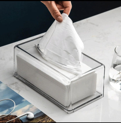 Modern design Transparent acrylic serviettes holder.