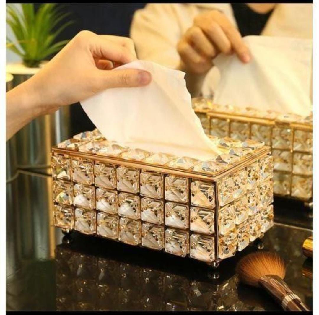 High quality crystal sparkling serviette holder 