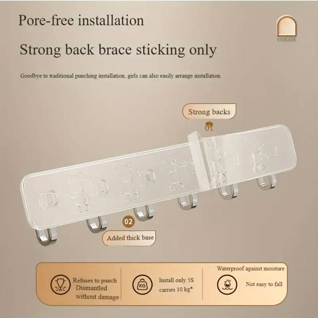 Wall mounted Hook rack