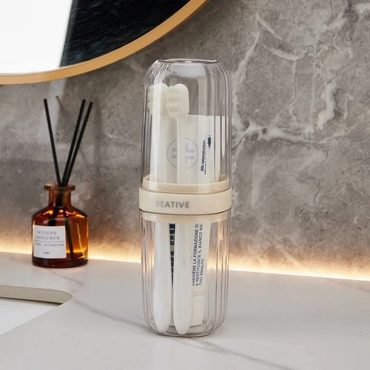 Travel toothbrush holder