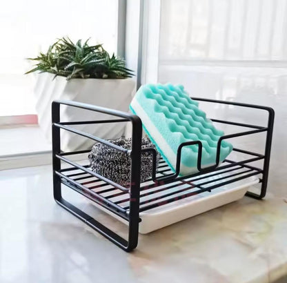 Metallic sink caddy With draining tray