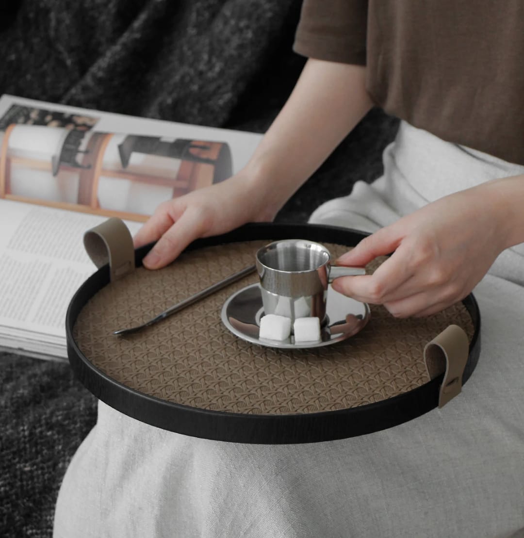 Modern Single Metallic Tray