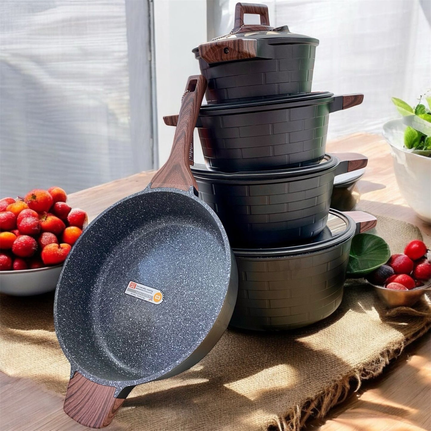13 pcs Granite Coating Cookware Set