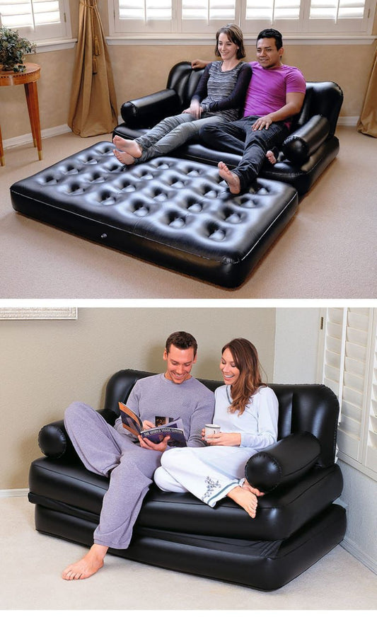 5 in 1  2 Seater Bestway Inflatable Pullout Sofa & Free Electric Pump