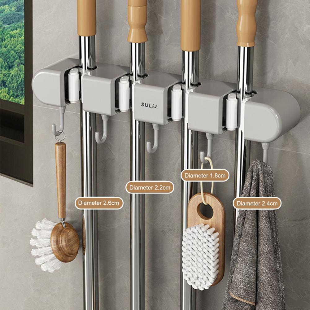 Non Slip Wall Mounted Mop Holder